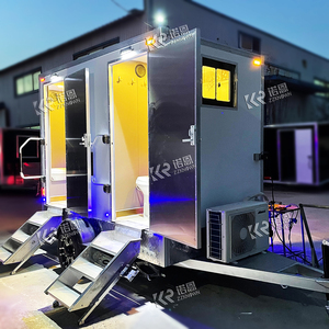Prefabricated Emergency <b>EPS</b> Sandwich Panels Mobile Toilets Outdoor Portable Trailer Toilet Camping Use - Product Image 1