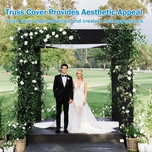 Màu đen ngoài trời sân khấu scrim Bìa Spandex giàn Trần Bìa Stretch giàn sân khấu bìa vải tay áo với Velcro cho sân khấu Giàn - Product Image 6