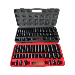 35pcs 1/2 \ "inch ổ đĩa CR-V thép đen Phosphate khí nén ổ cắm thiết lập tự động sửa chữa công cụ hoàn chỉnh thiết lập trường hợp khó khăn hộp nhựa thiết lập - Product Image 3