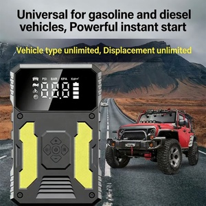 Yueming Nouveau Compresseur d'Air Portable 12V 26640mAh ABS pour Pneus avec Manomètre Numérique et Moniteur de Pression des Pneus, <span class=keywords><strong>Pince</strong></span> Intelligente pour Voiture - Product Image 5
