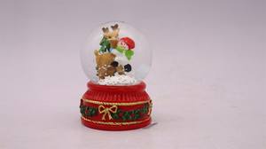 <span class=keywords><strong>Resina</strong></span> personalizzata 45MM sfera di neve cappello renna ragazza globo acqua vetro soffiaggio neve regalo decorazione natale Babbo Natale Souvenir - Product Image 4