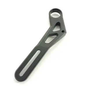 Peças de motocicleta cnc, braços de alumínio anodizado preto personalizado para motocicleta al6061