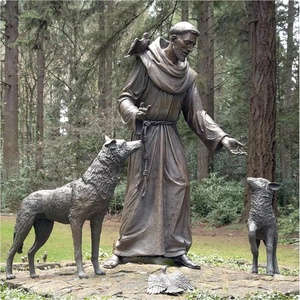 Decorazione religiosa esterna san francesco <span class=keywords><strong>Assisi</strong></span> scultura a grandezza naturale bronzo francesco <span class=keywords><strong>Assisi</strong></span> statua per la <span class=keywords><strong>vendita</strong></span> - Product Image 5