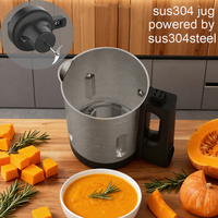 Olla Eléctrica Multifuncional 6 en 1 de 1.5L para Sopas, con Panel LED, Acero Inoxidable, Portátil, para el Hogar