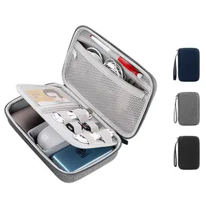 Impermeabile antiurto EVA Custodia rigida elettronica Organizer cavo da viaggio accessori borsa per Power Bank, cavi di ricarica, dischi rigidi