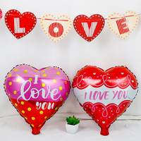 Ballon en feuille en forme de cœur imprimé Je t'aime Ballon de 18 pouces Espagnol Te Quiero Te Amo pour l'anniversaire Décoration de la Saint-Valentin