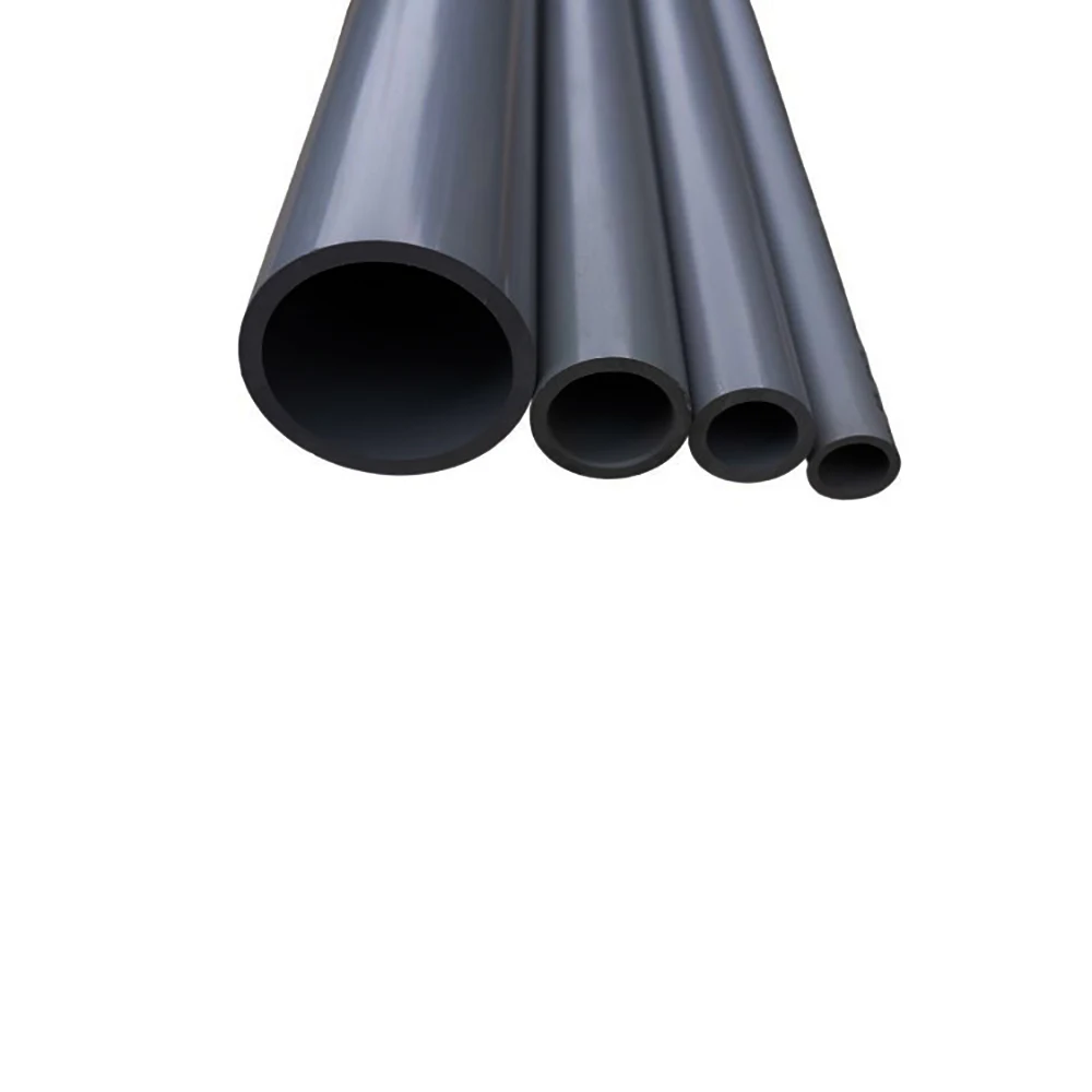 Precio de fábrica tubería de PVC 150mm 200mm mejor venta color gris suministro de agua tubería upvc