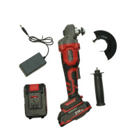 Meuleuse d'angle sans brosse 21V de qualité professionnelle pour bricolage métal 100mm disque 8500 tr/min M10 fil de broche batterie de conception sans fil