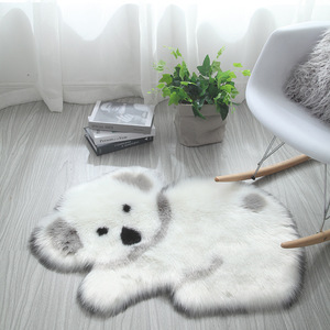 Wholesale <strong>Panda</strong> Koala Animal Design Faux Fur Polyester <strong>Rug</strong> Floor Carpet for Washing Machine Jacquard Tufted Plush Pile Height - Product Image 3