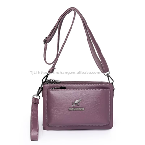 New Style Mom Bag Ladies Handbag Trendy Fashion Multi-layer Coin <b>Purse</b> <b>Soft</b> PU <b>Leather</b> Shoulder Bag for Momen Tanjing - Product Image 2