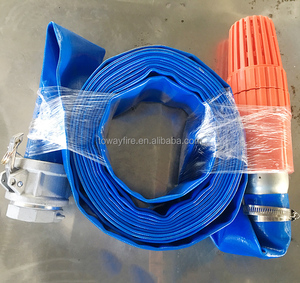 Tuyau plat en <span class=keywords><strong>PVC</strong></span> avec cames en aluminium Raccords d'extrémité de tuyau rapide pour l'irrigation de récolte de livraison d'eau - Product Image 3