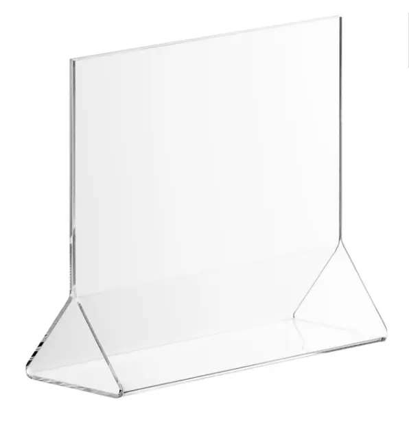 5.5'' X 3.5'' Acrylic Clear Table Menu Display Stand Desktop Display Stand Paper Holder Table Top Sign Holder