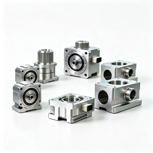 Anodized Aluminum Transmission <b>Gear</b> <b>Box</b> Parts, Custom Size CNC Machined Reducer Shells for Automation Equipment - Product Image 2