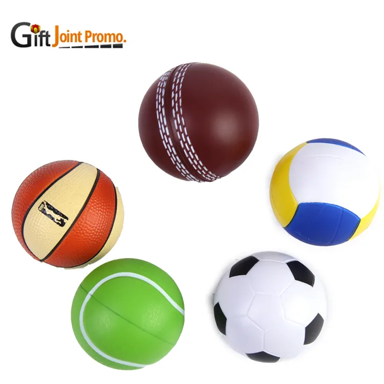 Vente en gros Ballon de football en mousse anti-stress personnalisé LOGO en PU Balles anti-stress jouet