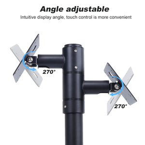 Tùy chỉnh VESA đứng đôi màn hình POS cực gắn điều chỉnh chiều cao cực gắn cho thanh toán quầy xoay POS máy đứng - Product Image 3