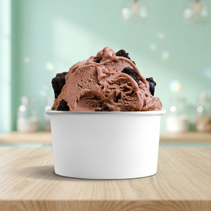 Barquettes en papier de qualité alimentaire pour desserts glacés, avec couvercles, couleur blanche unie, 5 oz, pour gelato, de la marque Reliabile Frutta Gelato. - Product Image 5
