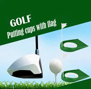 Coppa da Putting Portatile con Bandiera, Ausilio per l'Allenamento del Golf, Adatta per Putting Indoor e Outdoor, Giochi per Bambini - Product Image 3