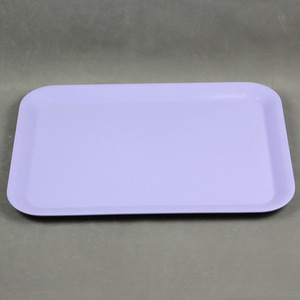 Plateau de service blanc, plateau de service rectangulaire en mélamine empilable robuste et facile à nettoyer pour servir des aliments, des fruits, D - Product Image 3