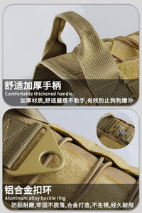 Kustom grosir tugas berat tidak ada tarik dapat disesuaikan nilon anjing latihan tempur taktis <span class=keywords><strong>Harness</strong></span> dengan pegangan pelatihan anjing <span class=keywords><strong>harness</strong></span> set - Product Image 4