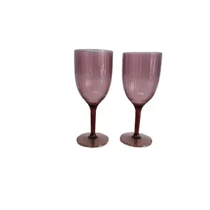 레드 와인 용 줄기없는 와인 잔 크리스탈 플라스틱 와인 잔 세트 플라스틱 컵 샴페인 잔