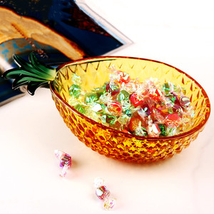 Piatto in Vetro Personalizzato a Forma di Ananas, Stoviglie Promozionali per Yogurt, Insalata, Caramelle, Frutta e Snack - Product Image 2