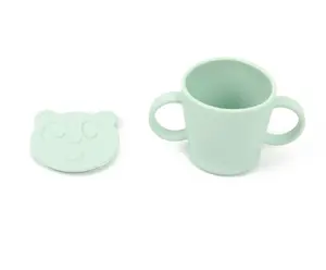 Silicone Cup và đào tạo Cup cho bé 6 tháng + mềm vòi và xử lý không thể phá vỡ dễ dàng Grip cho trẻ sơ sinh 6-12 tháng