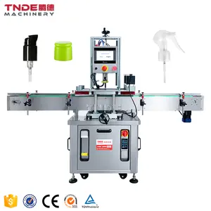 TNDE Automatic Bottle Cappers Suitable for Sprayer Pump Round Lid Flip Clip Caps with CE certifications