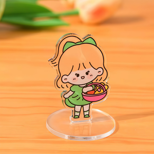 ขายส่งสแตนดี้อะคริลิกใสสองชิ้นแบบกำหนดเองได้ พร้อมฐาน ลายการ์ตูนอนิเมะ - Product Image 1
