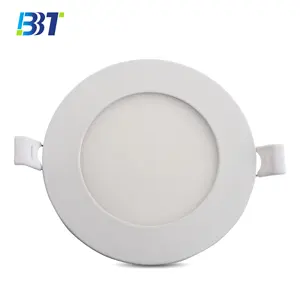 Lampu LED Panel bulat 9W, untuk kantor Hotel rumah kamar tidur sangat tipis dan terang pemasangan mudah kontemporer dalam ruangan