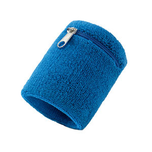 Soporte de muñeca personalizado al por mayor baloncesto tenis deporte muñequera dinero cartera bolsa sudor muñequera con bolsillo con cremallera - Product Image 6