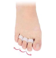 YEBEI Séparateur D'orteil Séparateur De Dedos Gel De Silicone Correcteur De Chevauchement Pas Cher Soulagement De La Douleur Orteil Oignon Soins Des Pieds Séparateur D'orteil