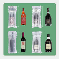 Sac à colonnes d'air PEPA durable, emballage protecteur gonflable pour la logistique des bouteilles de vin et le commerce électronique