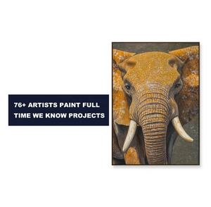 Décoration d'intérieur Toile <span class=keywords><strong>Pop</strong></span> <span class=keywords><strong>Art</strong></span> Moderne Éléphant Nouveau Design Décoration Murale <span class=keywords><strong>Peinture</strong></span> à l'huile avec Cadre - Product Image 1