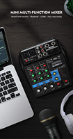 Console de mixage TU04 Enregistrement professionnel Mini 4 canaux Musique Son Audio Console DJ Mixeur de musique audio pour karaoké à domicile