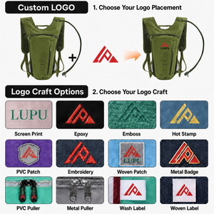 Mochila Táctica de Hidratación LUPU, Bolsa de Agua de 3L, Mochila de Nailon Suave, Sistema Molle, para Ciclismo, Senderismo, Camping, con Bolsillos con Cremallera - Product Image 5