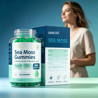 Gomitas de Musgo Marino Personalizadas OEM con Algas Marinales, Raíz de Bardana y Sabor a Frambuesa, Favorecen el Bienestar Digestivo y el Sistema Inmunitario Diario