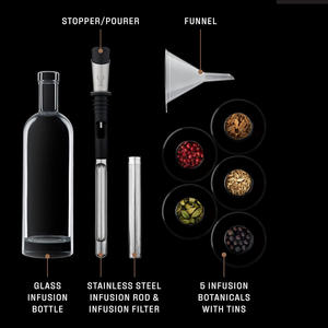 <span class=keywords><strong>Kit</strong></span> d'infusion artisanal DIY en bois et verre <span class=keywords><strong>de</strong></span> style ancien pour spiritueux (gin, vodka, whisky, <span class=keywords><strong>rhum</strong></span>, tequila) – Accessoires <span class=keywords><strong>de</strong></span> bar - Product Image 2