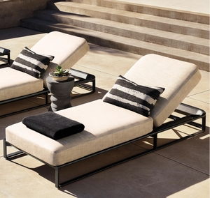 Tumbona de aluminio de gama alta de <span class=keywords><strong>MALAGA</strong></span> con cojín grueso, muebles de exterior, muebles de jardín de lujo, tumbona moderna, tumbona - Product Image 5