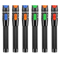 MXT Visual Fault Locator Pena Lampu Merah 1~80mW Penguji Kabel Serat Optik Logam Kompatibel dengan Konektor SC FC ST Portabel FTTH