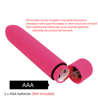 Vibrateur portable à 10 vitesses, design pointu givré, silencieux 40 dB, fonctionne sur piles, jouets sexuels pour femmes