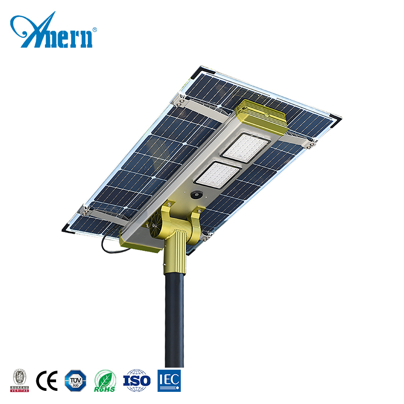 IP65 iluminación al aire libre de alta potencia proyecto en un 100W integrada luz Solar LED de calle