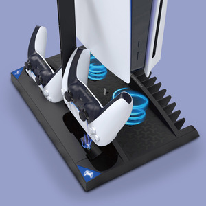 Cargador <span class=keywords><strong>de</strong></span> controlador <span class=keywords><strong>de</strong></span> juego inalámbrico todo en uno, soporte cargador para PS5 y PS5, accesorios con ventilador <span class=keywords><strong>de</strong></span> refrigeración, nuevo PG-P5013 - Product Image 6