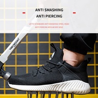 Chaussures de sécurité respirantes et confortables avec embout en acier résistant aux chocs et aux perforations pour les chantiers de construction