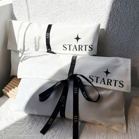 Sac à poussière en coton avec logo personnalisé en gros, pochette en toile recyclée de haute qualité pour le rangement et l'emballage des vêtements