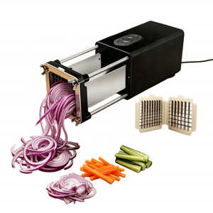 Trituradora Eléctrica Multiusos, Cortadora de Vegetales con 3 Modos y Juego de Cuchillas para Carne Congelada y Jengibre - Product Image 2