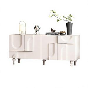 <span class=keywords><strong>Credenza</strong></span> Moderna in Legno Bianco con Vani Portaoggetti, Mobile Buffet <span class=keywords><strong>per</strong></span> Soggiorno e Sala da Pranzo, Tavolo Console <span class=keywords><strong>per</strong></span> <span class=keywords><strong>Cucina</strong></span> - Product Image 2
