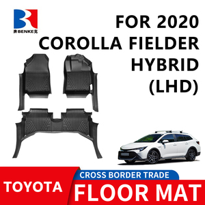 Factory Custom 5D TPE <b>Rubber</b> Eco-friendly Waterproof Anti Slip 5D Car <b>Floor</b> Mats 3 Pieces for TOYOTA COROLLA FIELDER HIBRID 2020 - Product Image 1