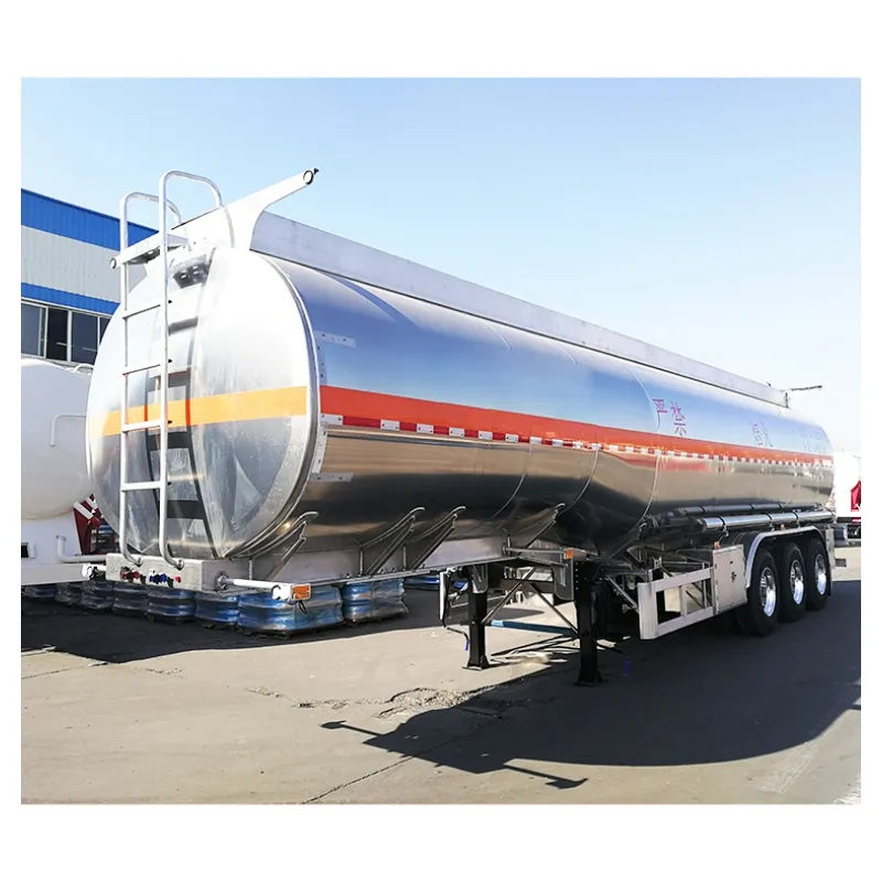40000 liter Tanker bahan bakar Semi Trailer 3 AS tangki minyak untuk Trailer bahan bakar truk Trailer Tanker bahan bakar minyak