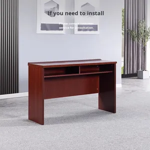 Lớn <span class=keywords><strong>1.2M</strong></span> hình chữ nhật gỗ rắn đôi bàn hội nghị di chuyển đồ nội thất văn phòng với bảng phụ - Product Image 3