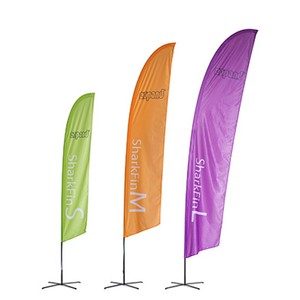 Stampa tessile per PromoFlag a forma di piuma - Product Image 2